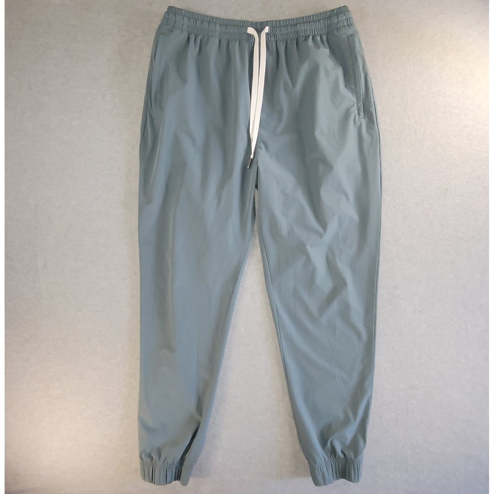Cove USA Mens 2XL Slate Blue Gray Recycled Stretch Active Joggers Zipper Pockets - Picture 2 of 10